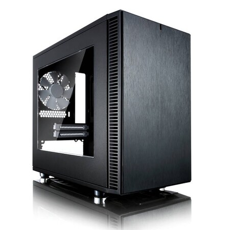 Fractal Design Define Nano S No Power Supply Mini-ITX Case w/ Window (Black) FD-CA-DEF-NANO-S-BK-W